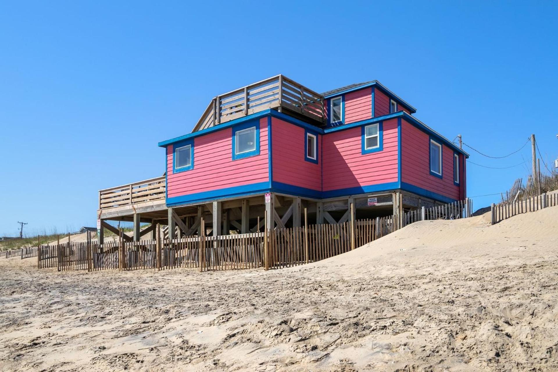 4102 Pelicans Perch: The Iconic Obx Oceanfront Kitty Hawk Extérieur photo